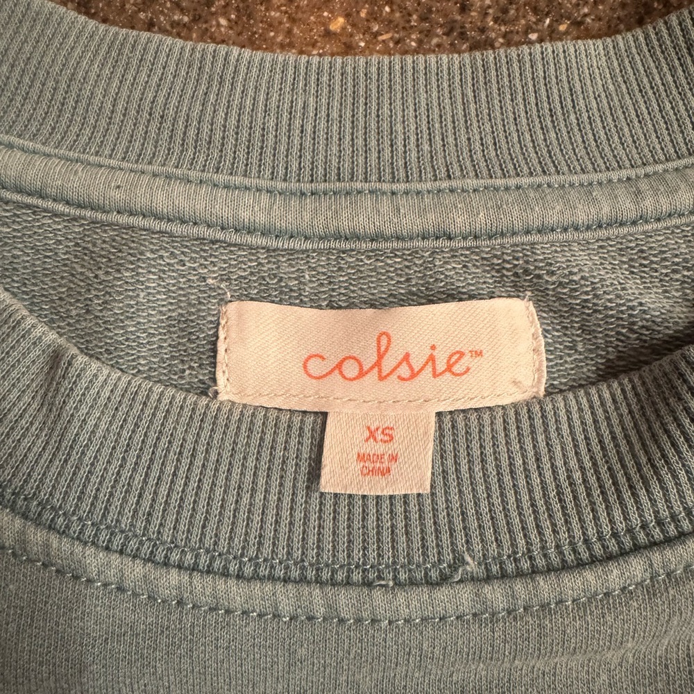 Colsie Crop Sweatshirt - Picture 3 of 6